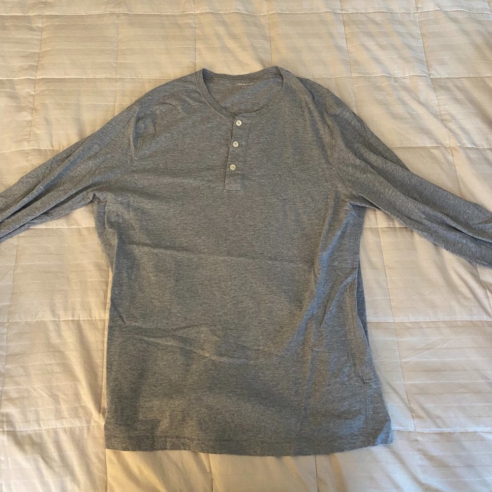 J Crew Long Sleeve Buttoned T-shirt
